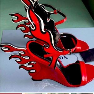 Prada flame heels ... Women’s size 7